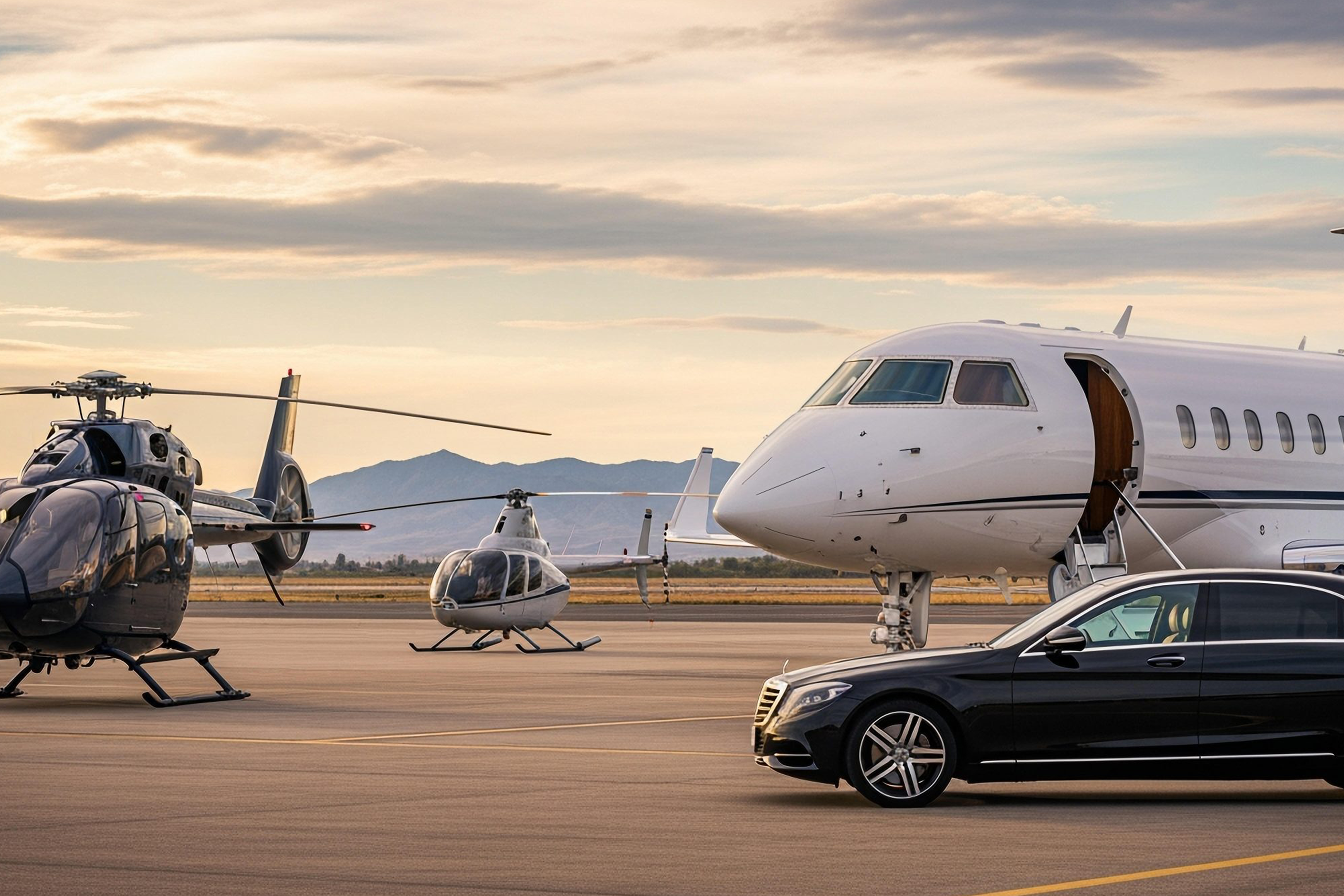 Luxury vehicle prepared for a Nova Prix member